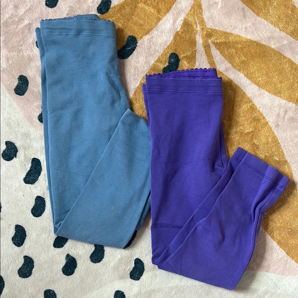 Tea Collection Kids Leggings in Blue and Purple